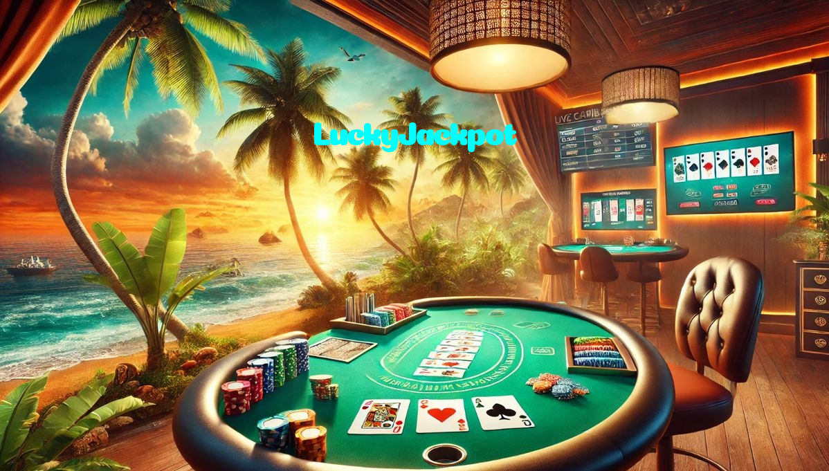 LuckyJackpot casino presented on mobile device in Pakistan with slots and live games